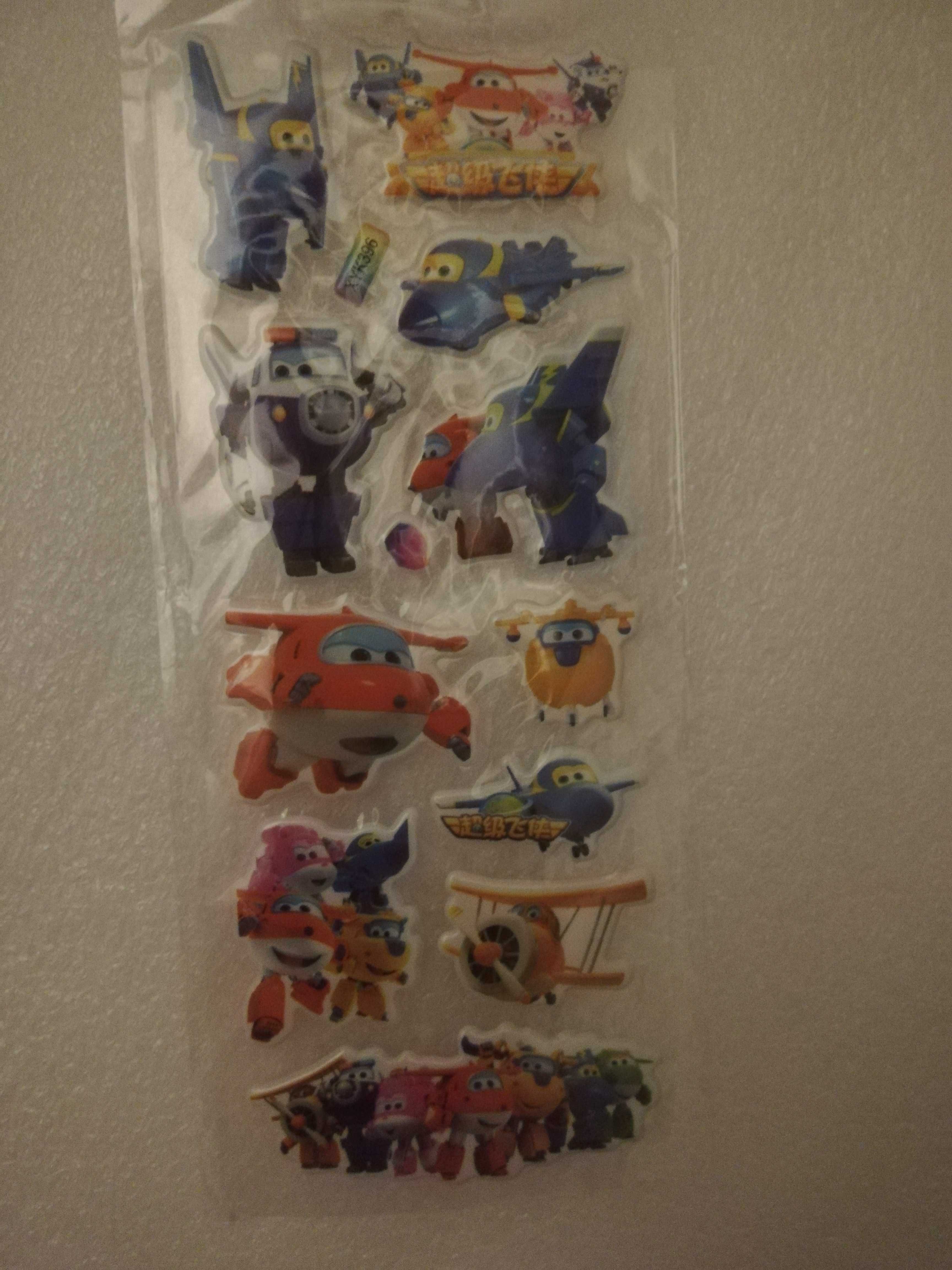 Autocolantes/stickers Super Wings criança - artigo novo