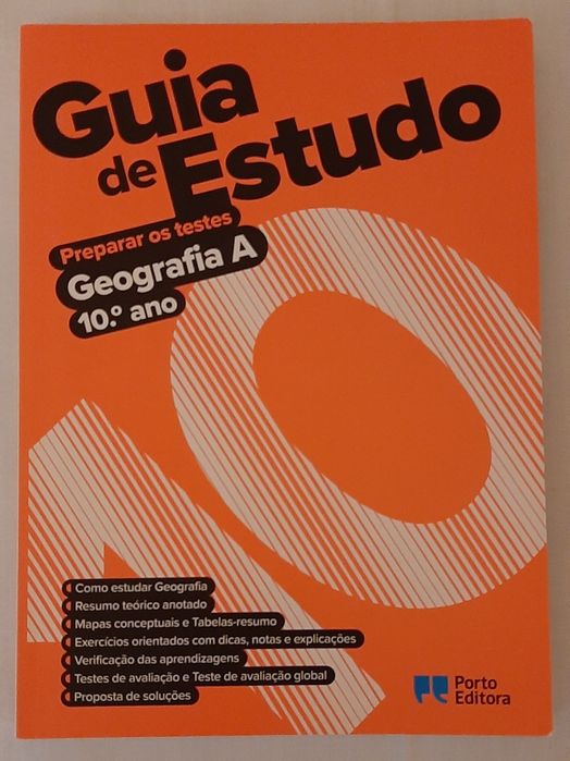 Livros Geografia A 11° ano exame, Guia estudo 10° ano e Questões exame