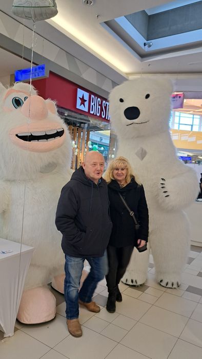 Biały miś. Booba.  Wesele,  święta, uroczystośc