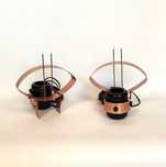 Lampki kinkiety Nowa Huta PRL retro vintage art deco space age