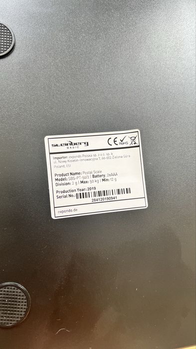 Steinberg Systems Waga platformowa pocztowa 50kg/2g