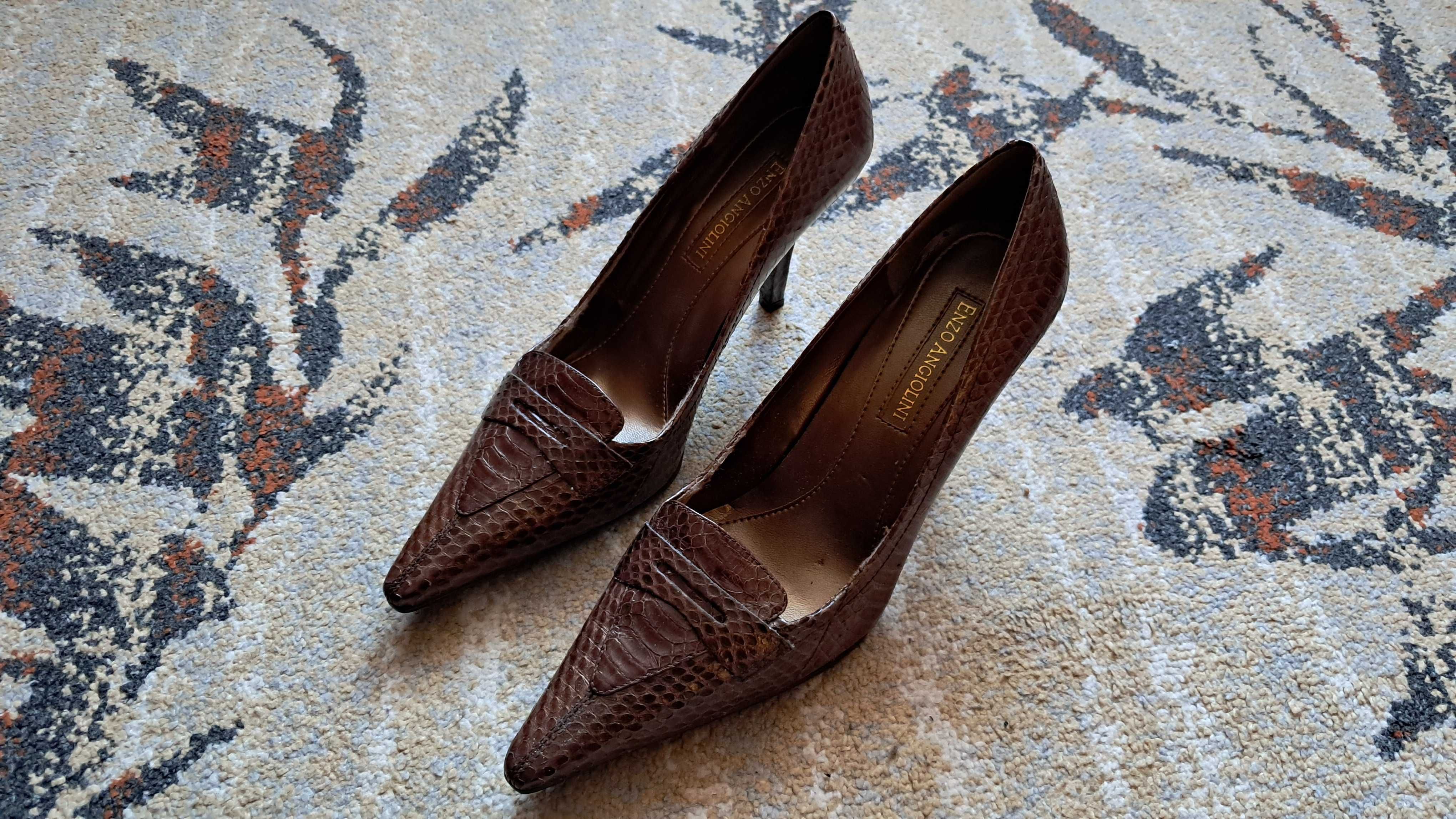 Buty damskie Enzo Angiolini Włoskie typu Snakeskin