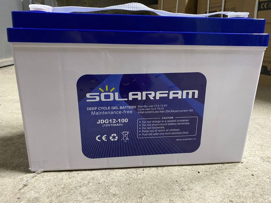 Акумулятор гелевий SOLARFAM JDG12-100 12V 100AH НАЯВНІСТЬ!