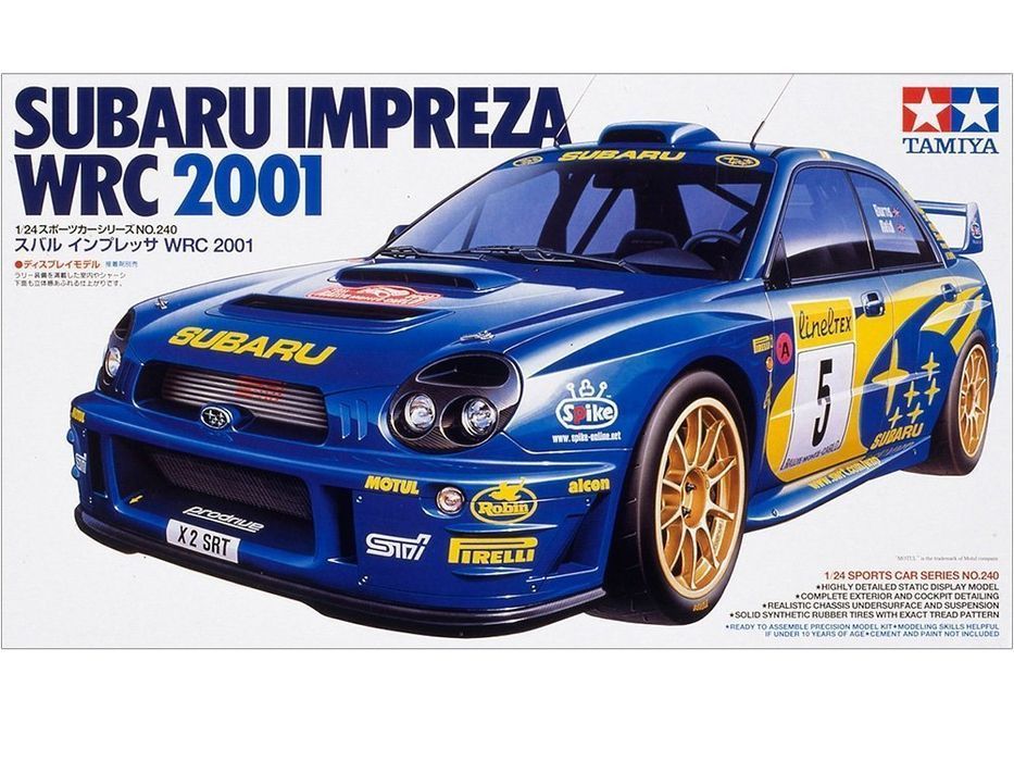 Tamiya 24240 Subaru Impreza WRC 2001 1/24 model do sklejania