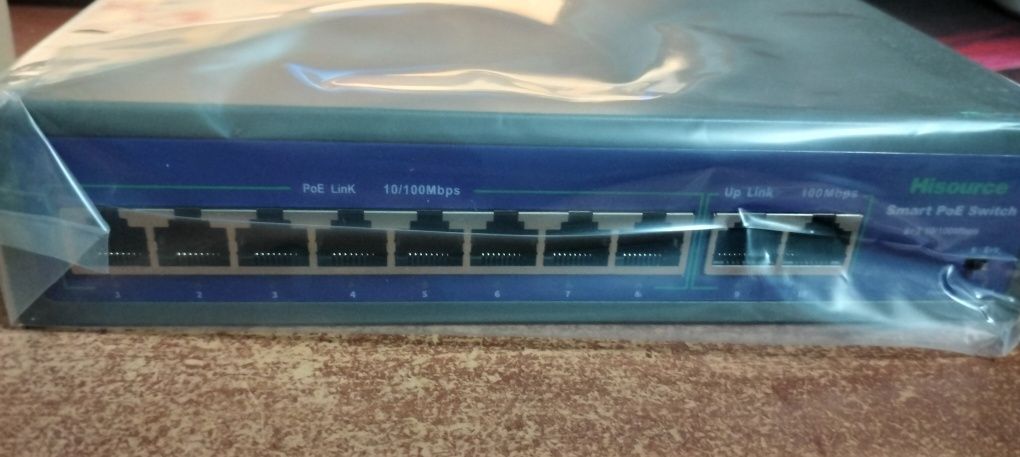 Коммутатор Hisource PoE(8-port), Uplink(2-100 mb) Hi-F0820FBL-A