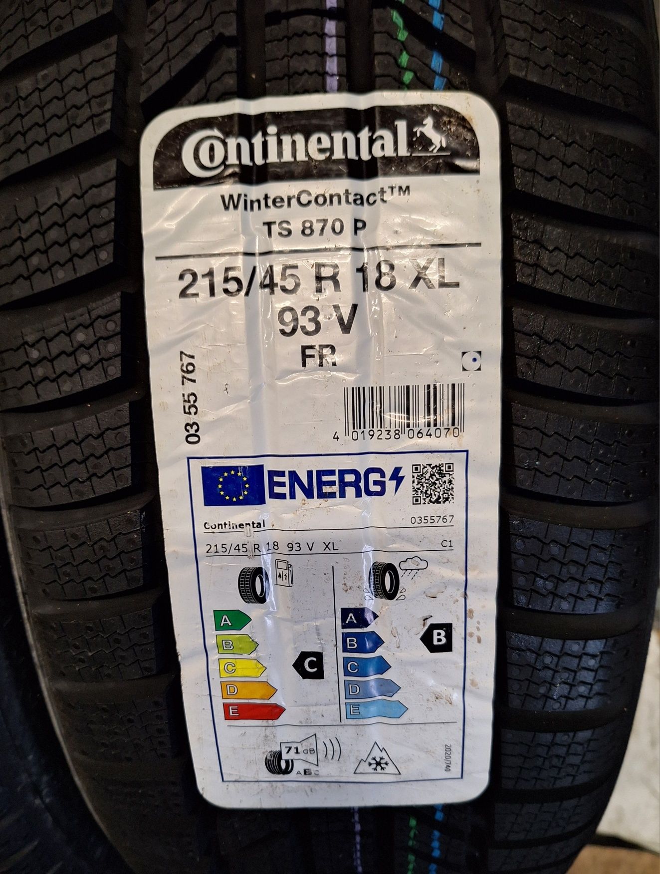 Opony Zimowe 215/45/18 Continental TS870P 215/45R18 Nowe Taigo T-Cross