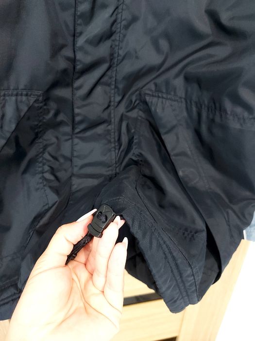 Oryginalna kurtka Adidas ocieplana pikowana roz XL z kapturem modna