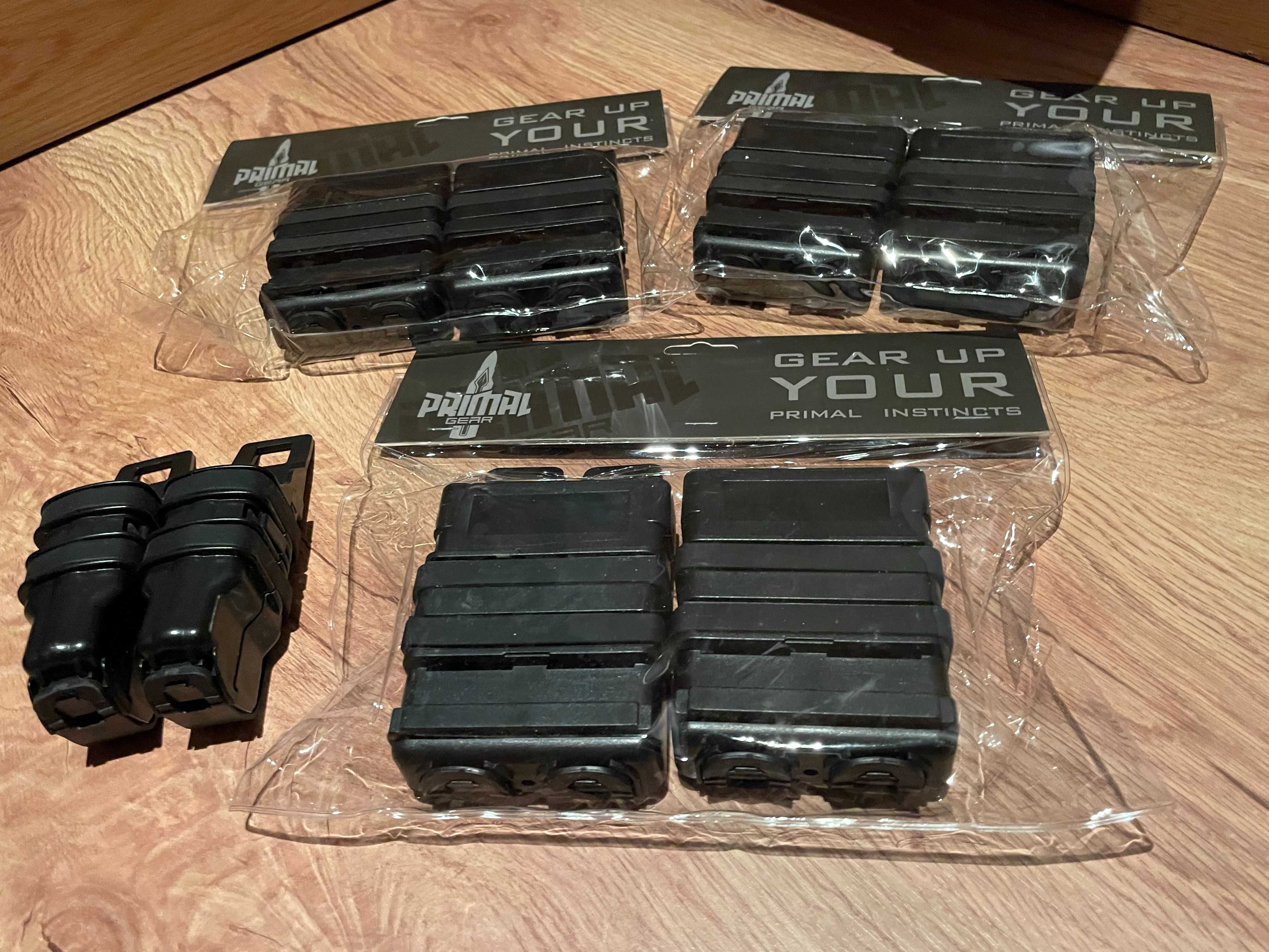 Pack 6 mag holders/pouch novos primal gear para ar15 airsoft