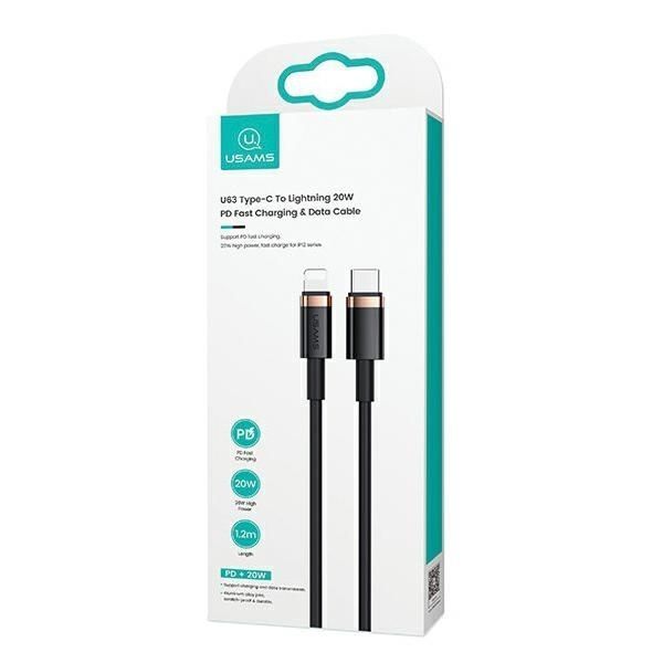 Kabel USAMS U63 USB-C do Lightning 1,2M 20W PD Fast Charge