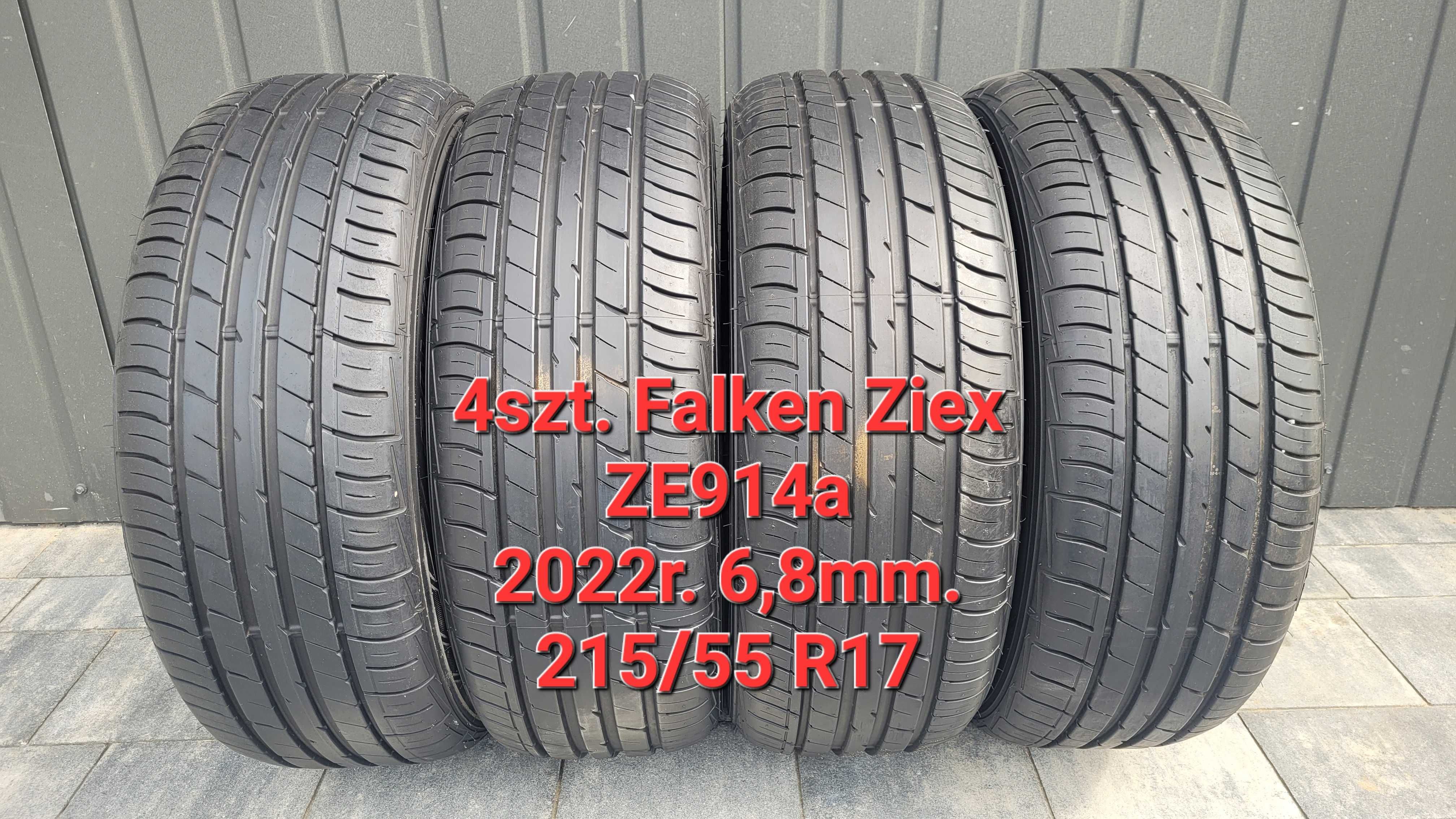 4szt. FALKEN ZIEX ZE914 215/55 R17 2022r.