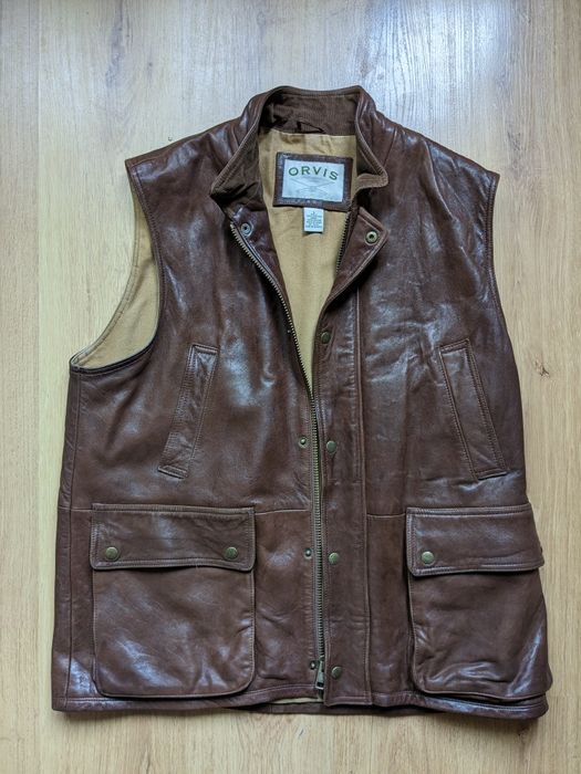 Orvis люкс жилет з натуральної преміум шкіри