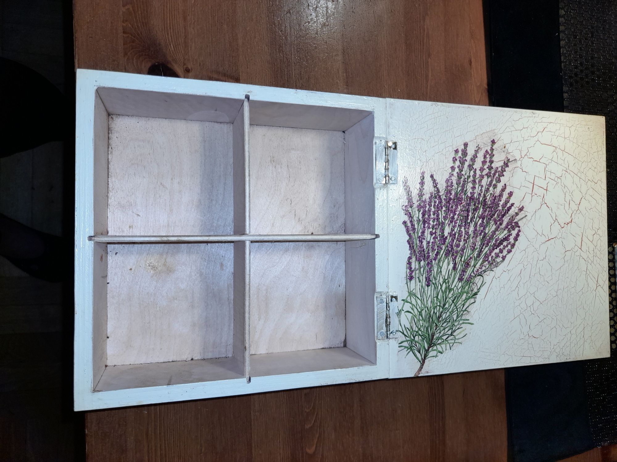 Herbaciarka decoupage Lawenda