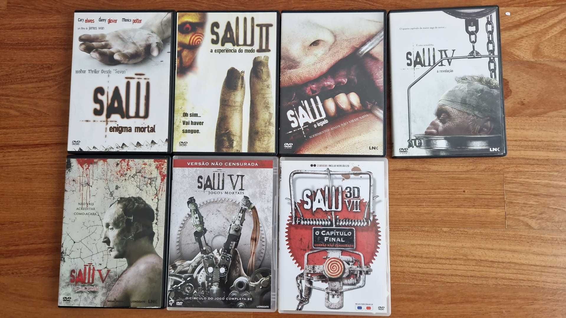 Filmes SAW (1 ao 7) em DVD
