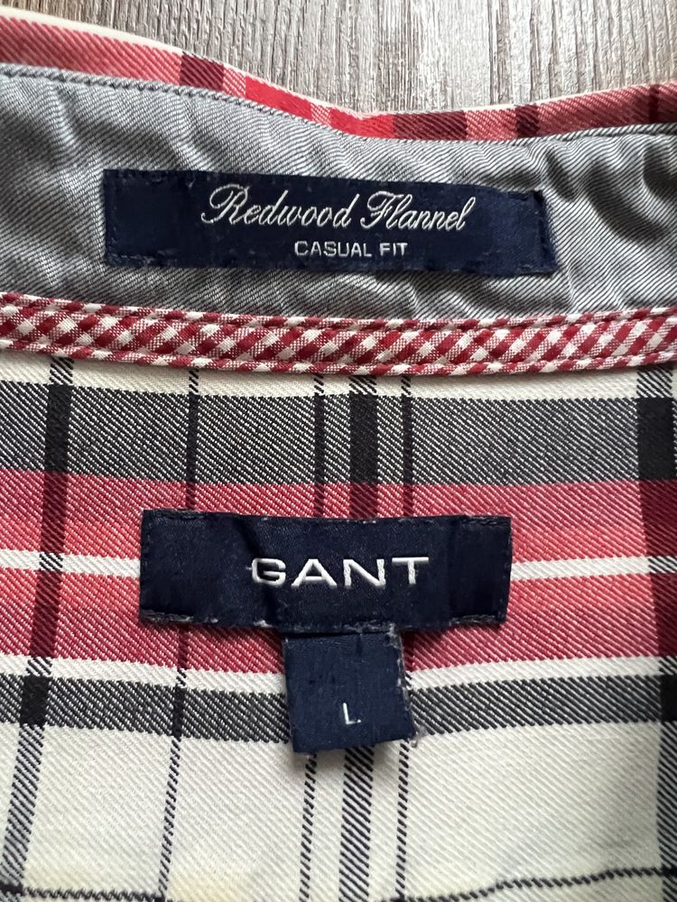 Gant Casual Fit L męska w kratę