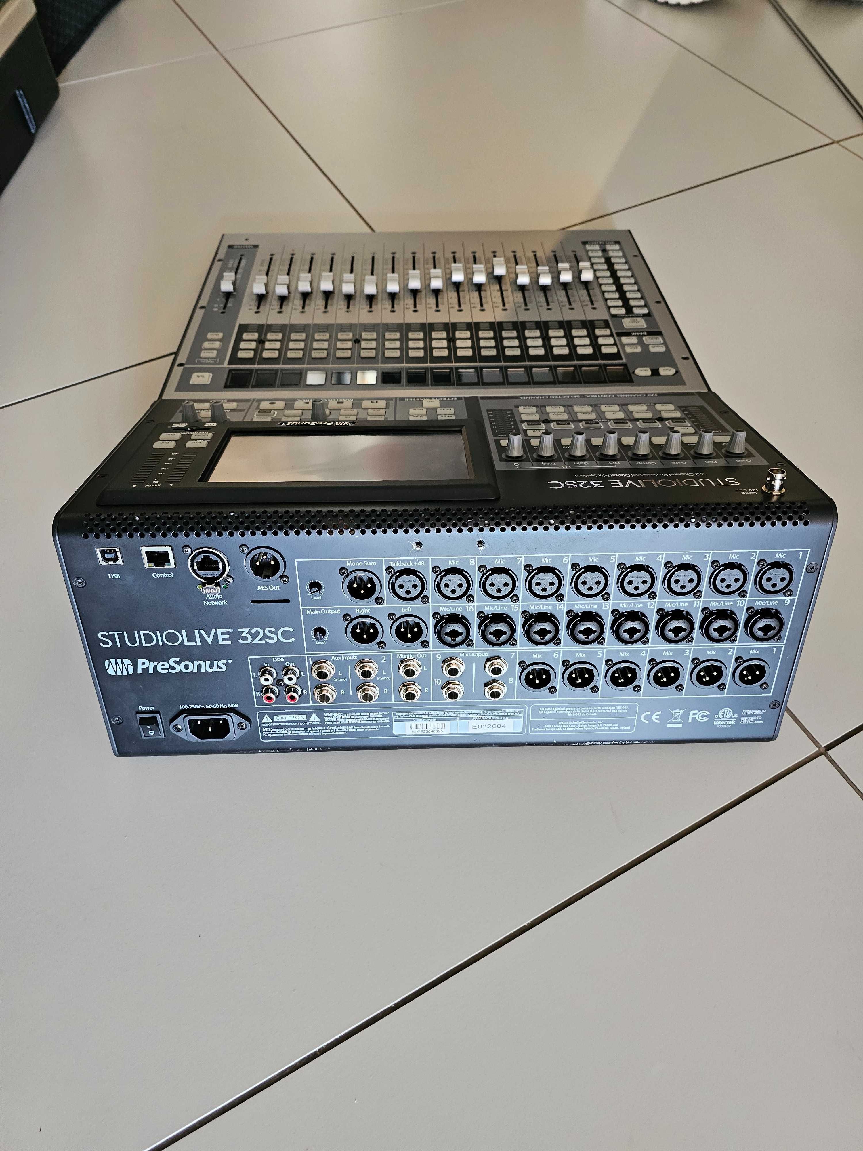 PreSonus Studiolive 32SC + Studiolive 24R / Mikser + Mixer (stagebox)
