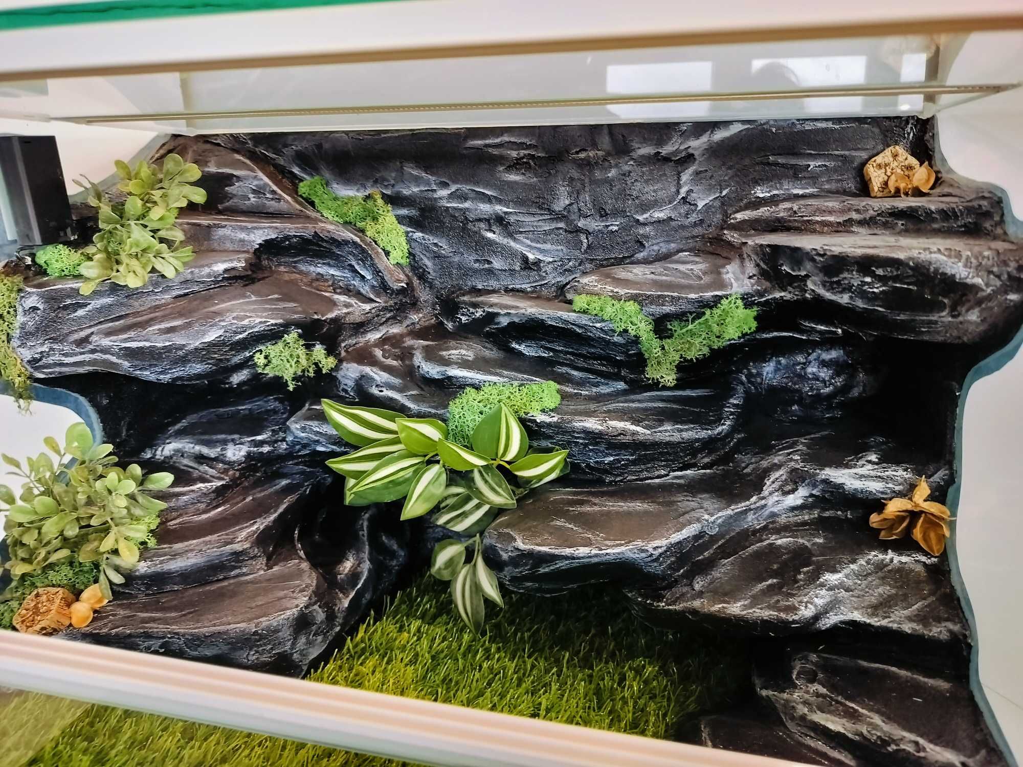 Terrarium z wyposażeniem dla gekona lamparciego, TW33B3L, AquaWaves