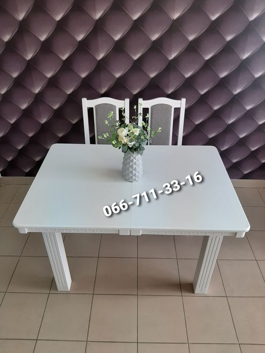 Стіл ЄВРОПА. Деревянный стол ЕВРОПА. Прямоугольный кухонный стол на че