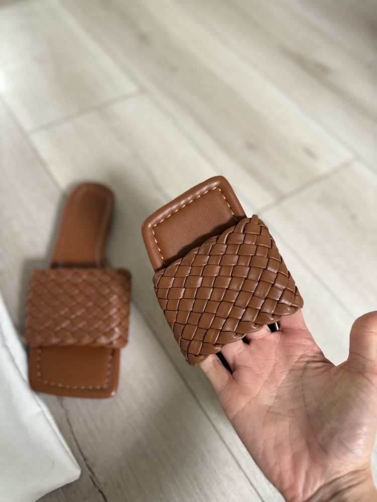 klapki Bottega vaneta brazowe rozm. 37,38