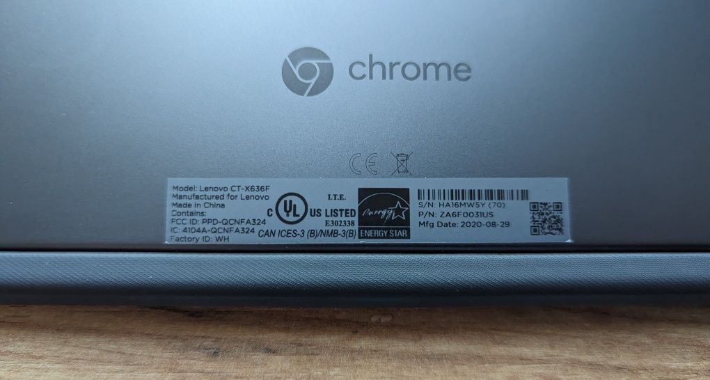 Планшет Lenovo IdeaPad CT-X636F 10,1" FHD 4/64gb, WiFi, ChromeOS .