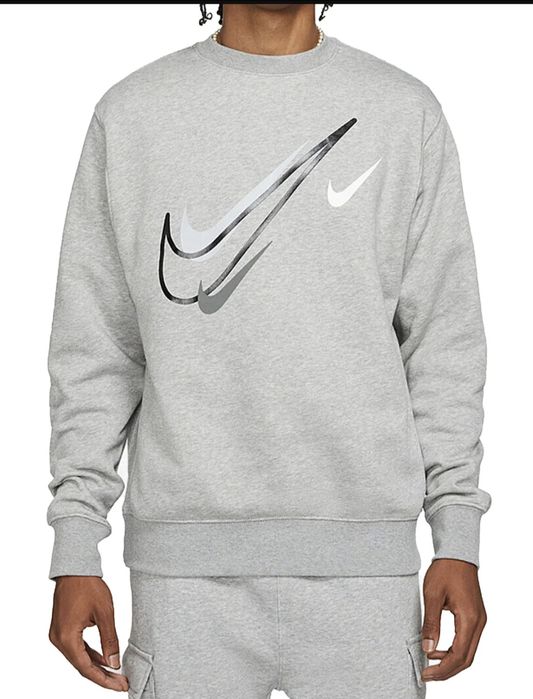 Кофта Nike Sportswear Multi Swoosh Graphic Cotton Fleece (Оригінал) L