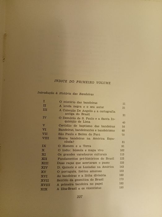 Introdução à História das Bandeiras vol I e II