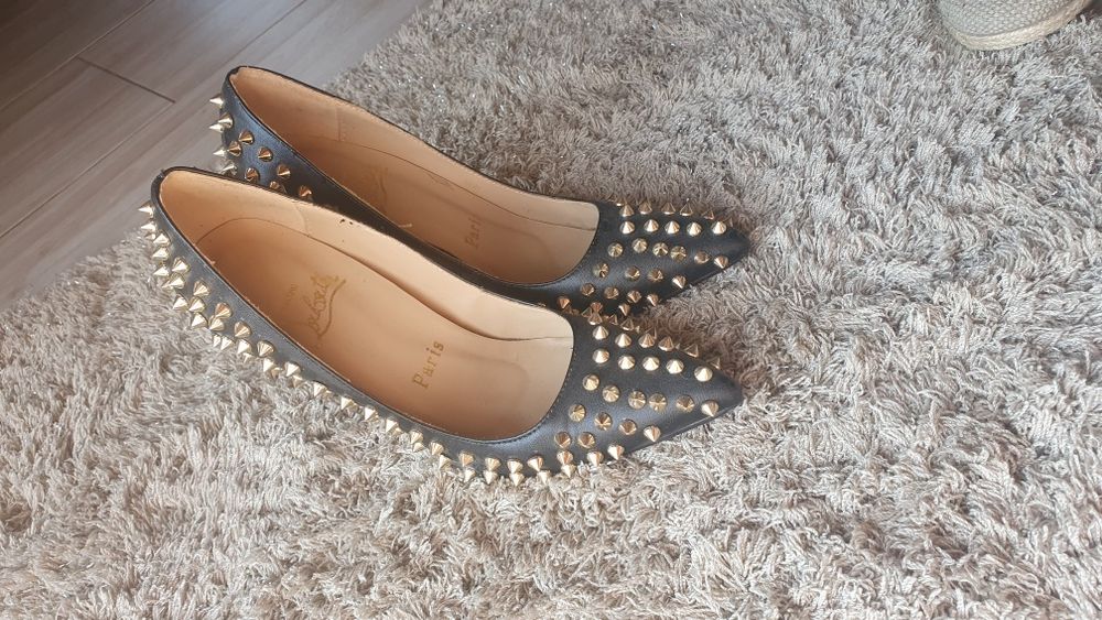 Buty Christian Louboutin szpilki damskie 10cm ćwieki 36