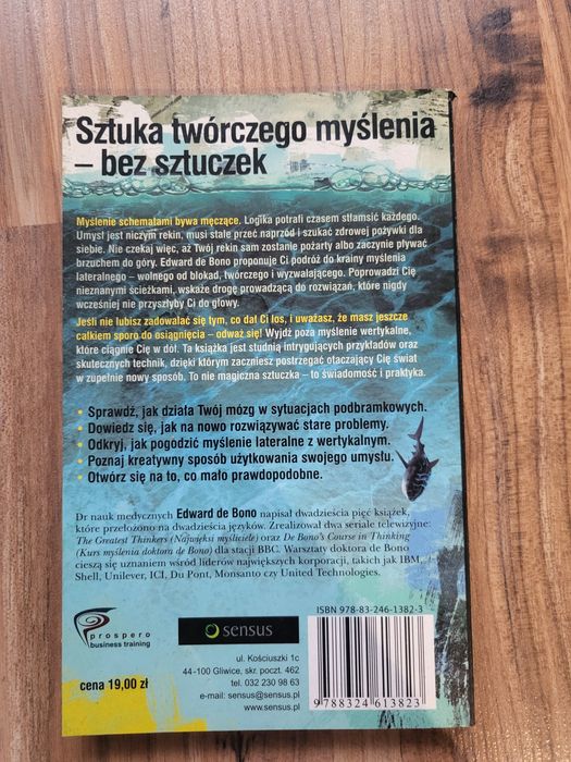 Myślenie lateralne idee na przekór schematom Edward De bono