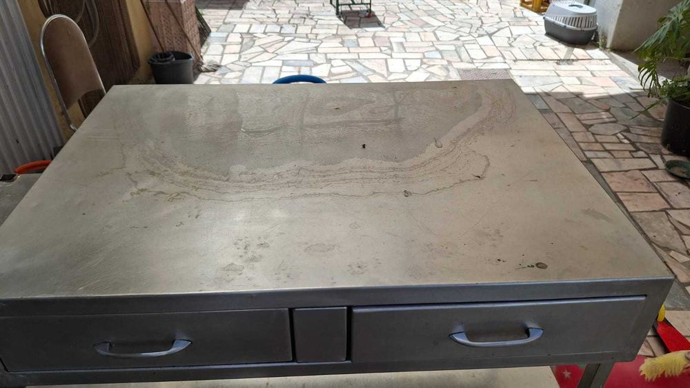 armário inox 2 gavetas