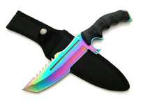 Huntsman nóż taktyczny rambo z pokrowcem rainbow N-316 rosecraft gut