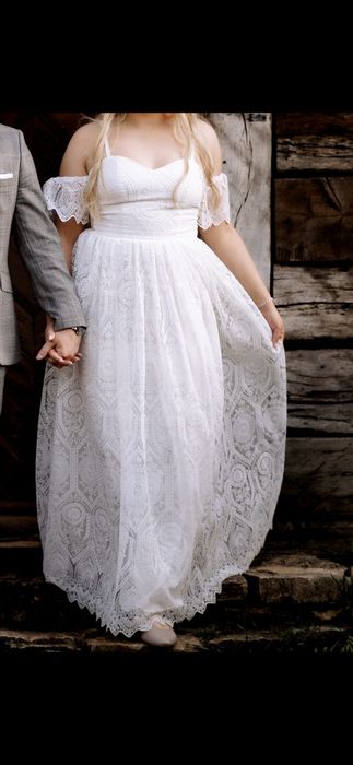 Suknia ślubna boho r. 40