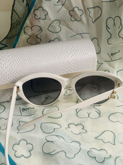 Okulary Jimmy Choo białe JC 5007 przeciwsłoneczne