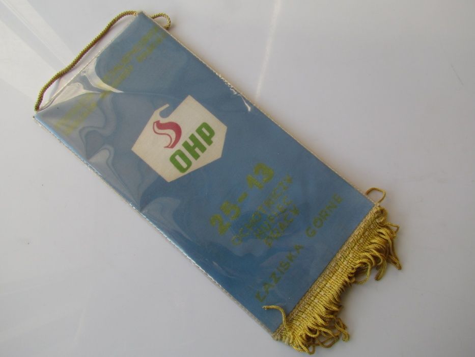 Proporczyk Huta Łaziska Górne Logo OHP Ochotnicze Hufce Pracy
