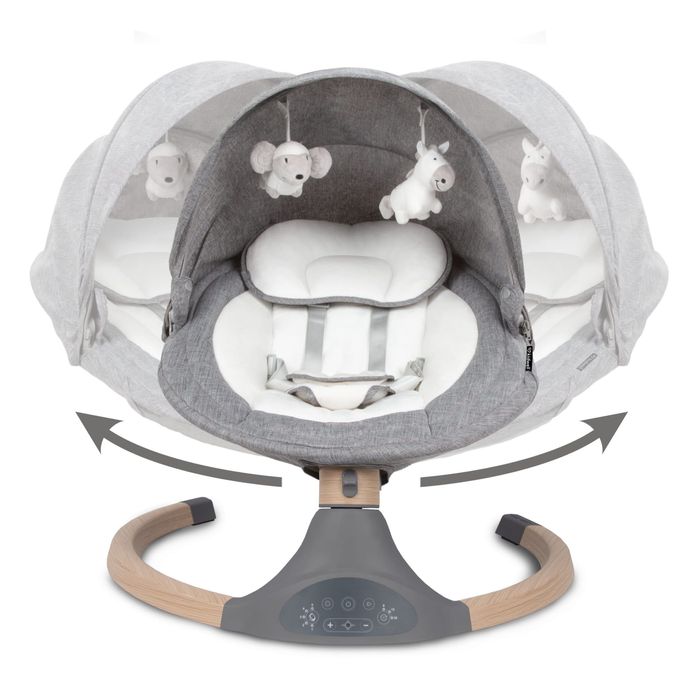 Крісло-гойдалка Kidwell Luxi Dark Melange Wooden