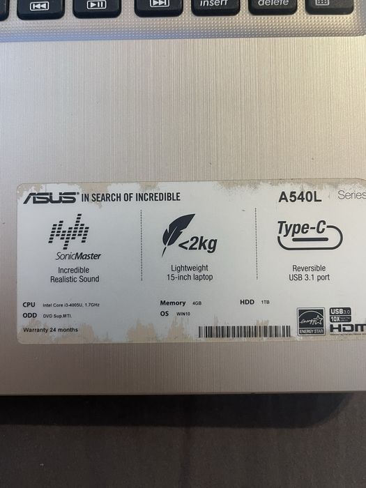 Computador portátil Asus