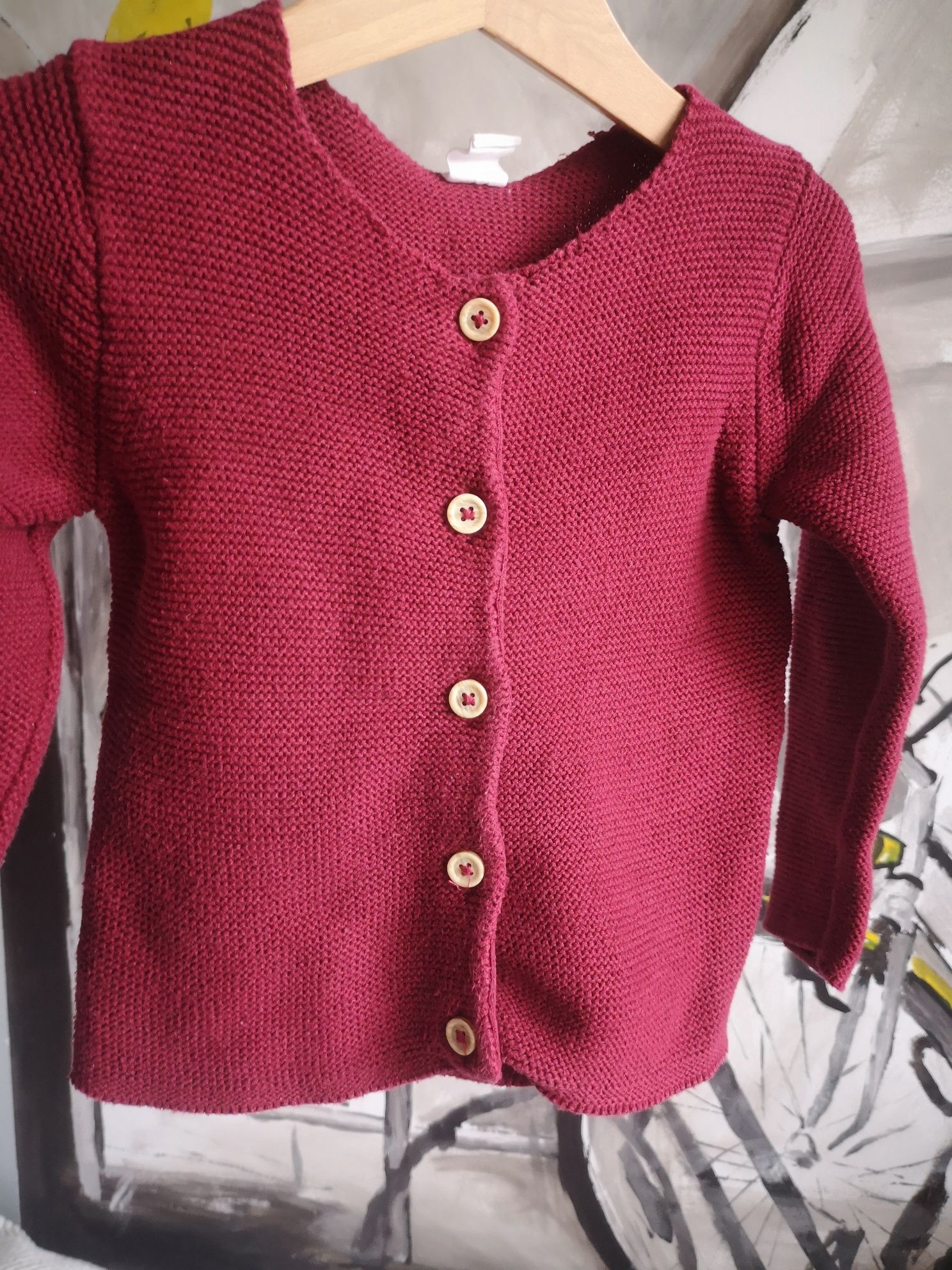 Sweter zapinany na guziki h&m 92 cm