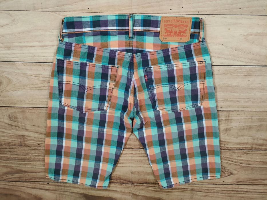 LEVI'S 504 Spodenki w Kratkę Męskie r. 30