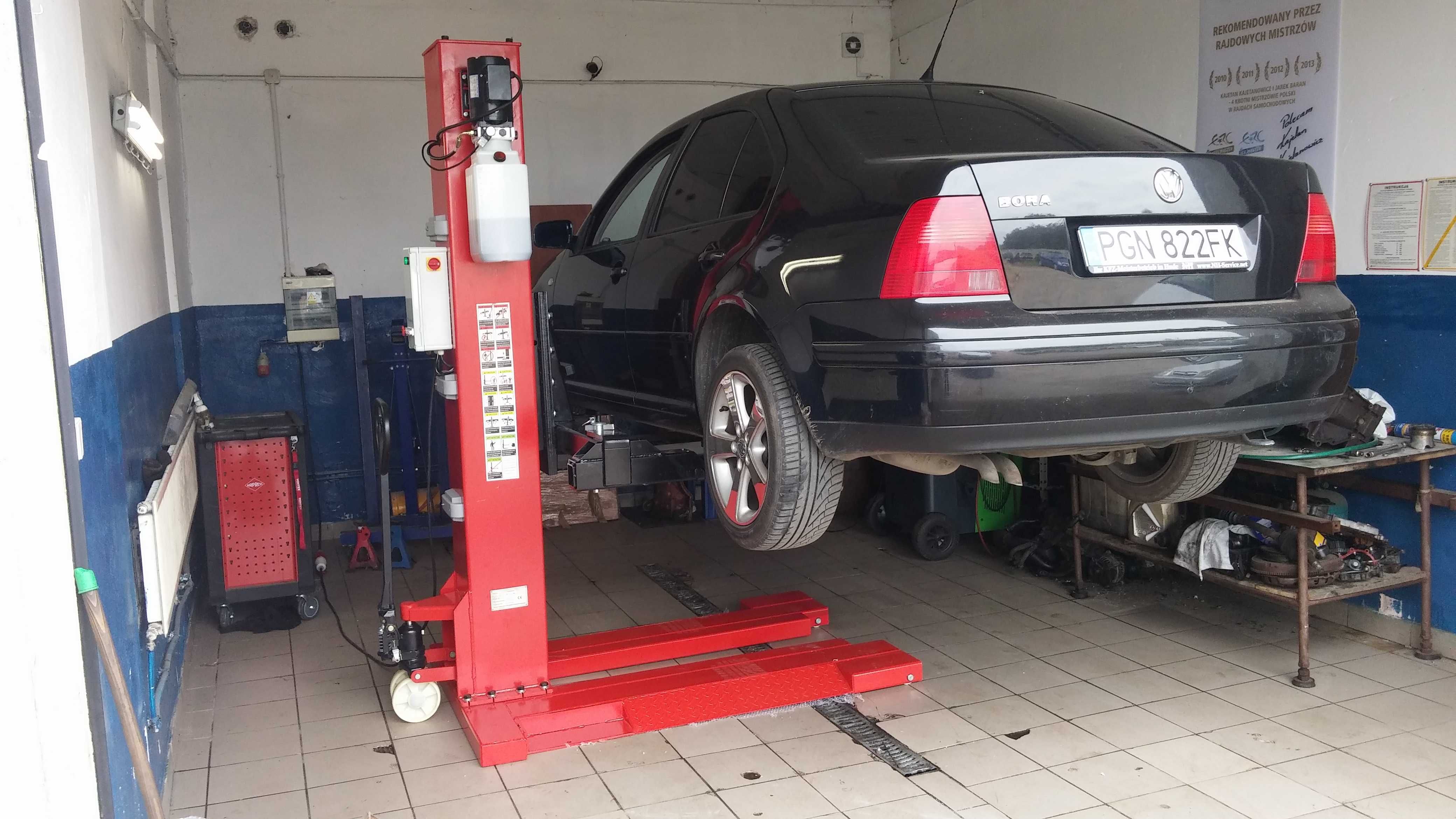 Podnośniki samochodowe montaż serwis odbiory UDT resurs pomiary elektr