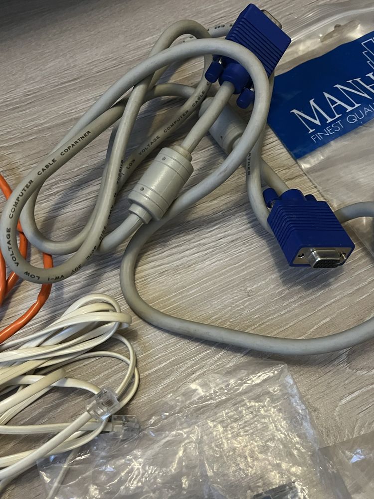 Zestaw kabli do komputera drukarek monitora telefonów itp NOWE i używa