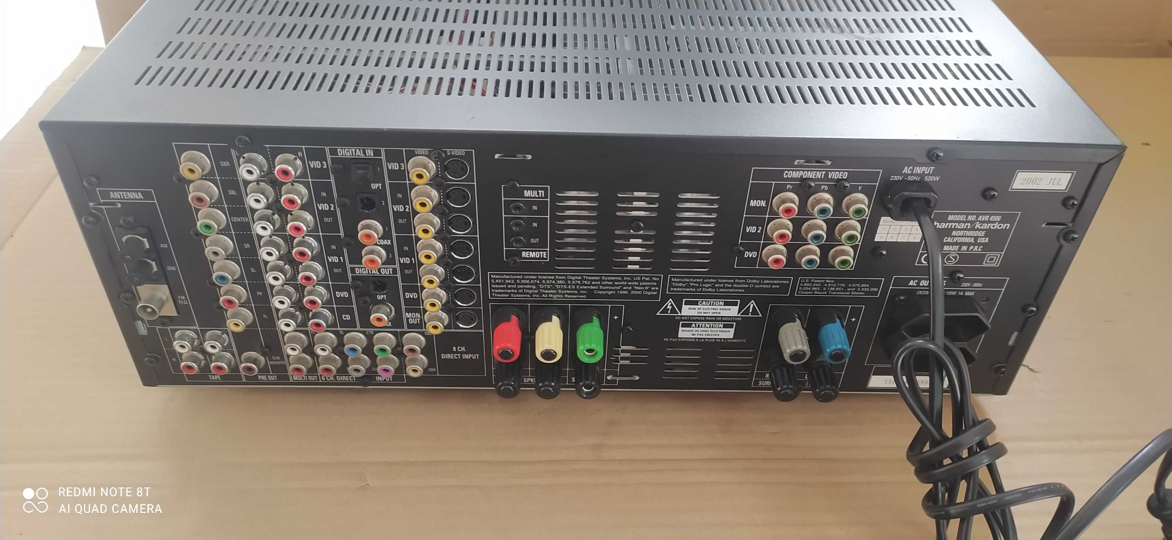 Harman/Kardon AVR4500 amplituner 5.1 DD DTS RDS