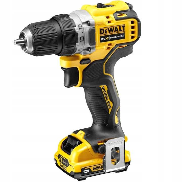 DeWalt Wiertarko Wkrętarka 12V 57.5Nm 2x2Ah + Bity