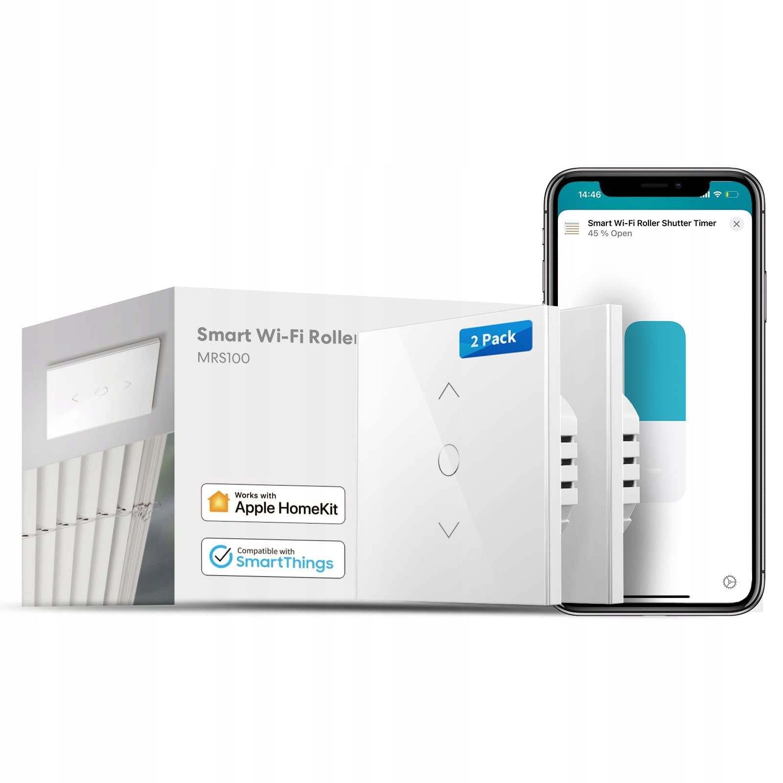 Inteligentny włącznik WiFi Meross Alexa Google dotykowy panel LED