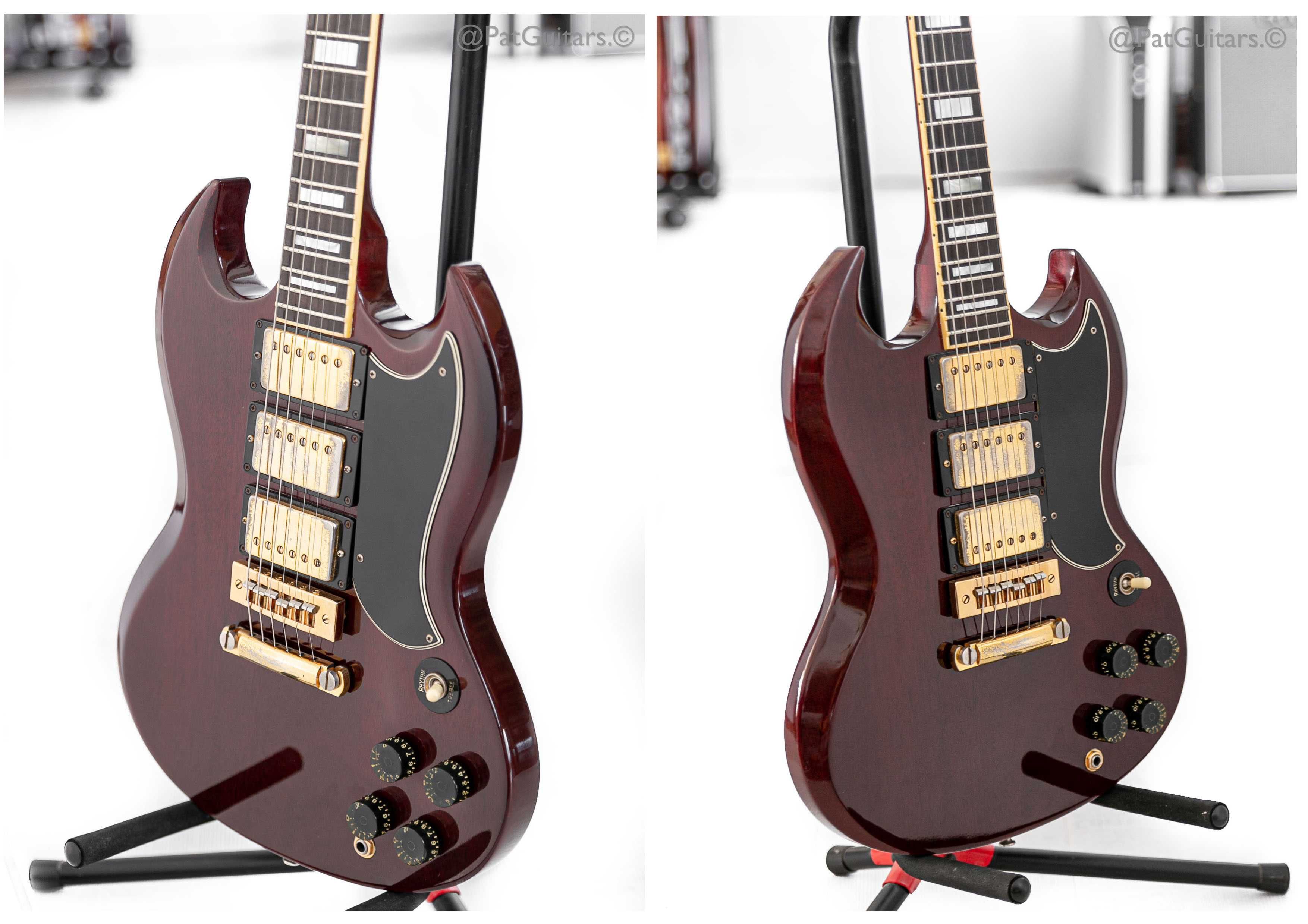 1976 Gibson SG Custom in Cherry 3-Pickup 7.7lbs