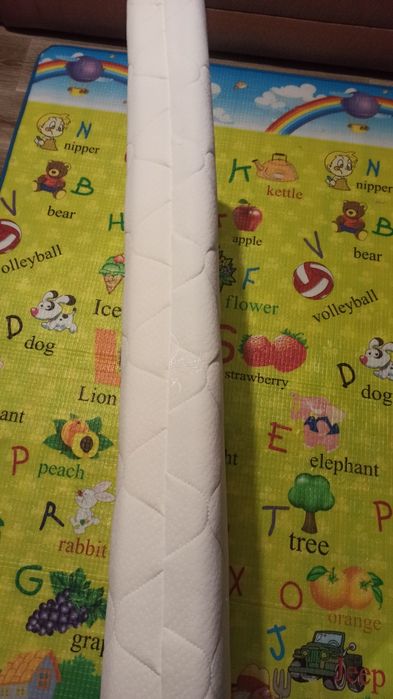 Ліжечко дитяче з ящиком ортопедич матрасом, та маятником, темний Горіх