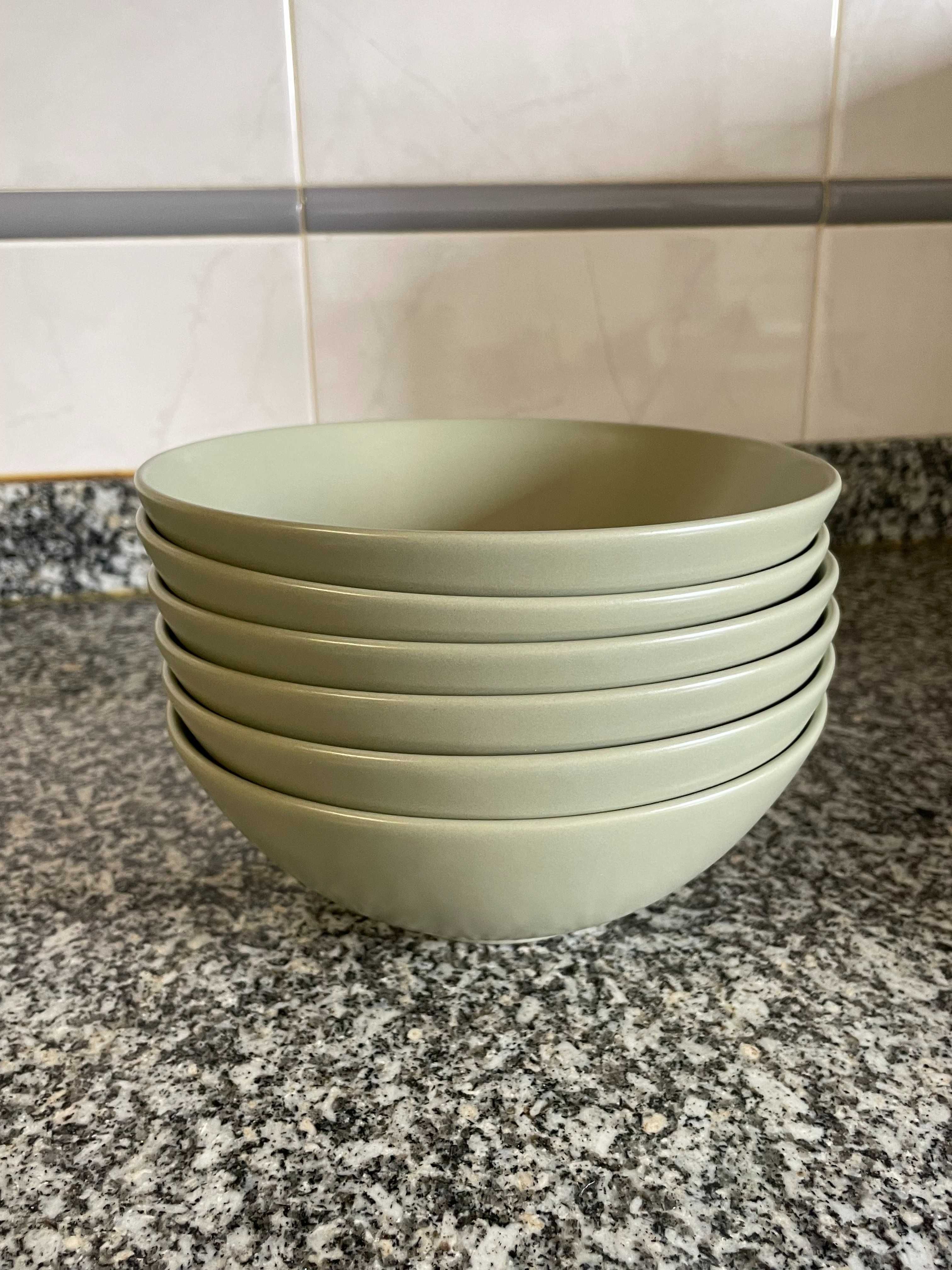 6 Tigelas Ikea FÄrgklar mate verde 16 cm