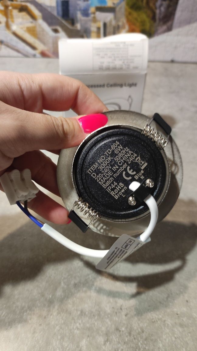 Lampa LED 12V Sufitowa Wpuszczana Punktowa Kierunkowy Reflektor Do Kam