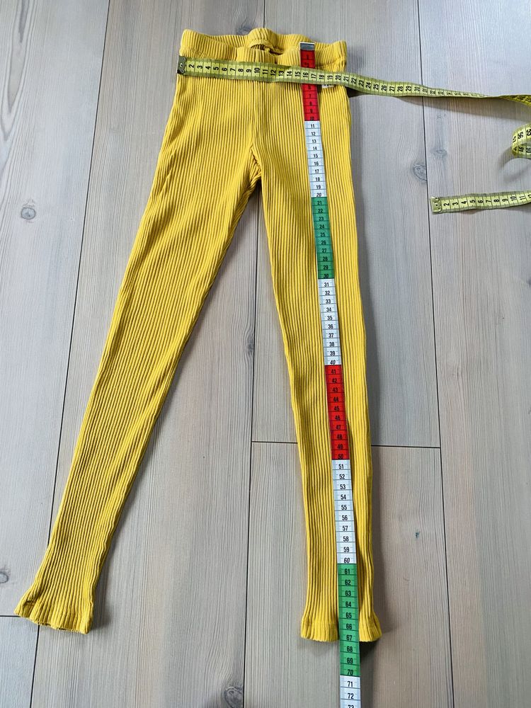 LINDEX legginsy getry w prążek 128 prążkowane zara mini rodini