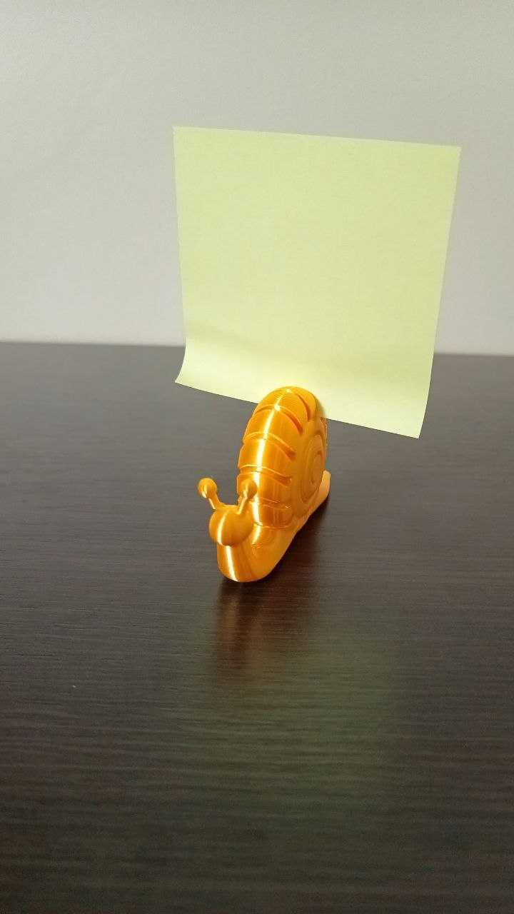 Figurka 3D - Ślimak PRZYPOMINAJEK na karteczki/ notatki/ memo