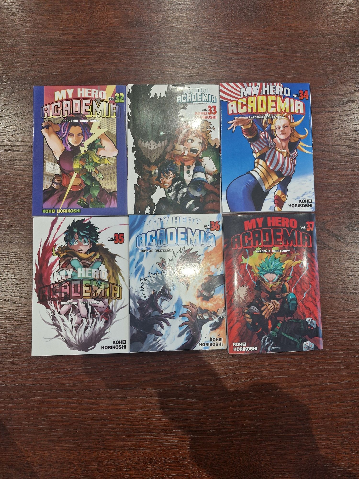 Mangi z serii "My hero academia" Kohei Horikoshi