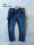 Jeansy rurki z szelkami Zara rozm.104
