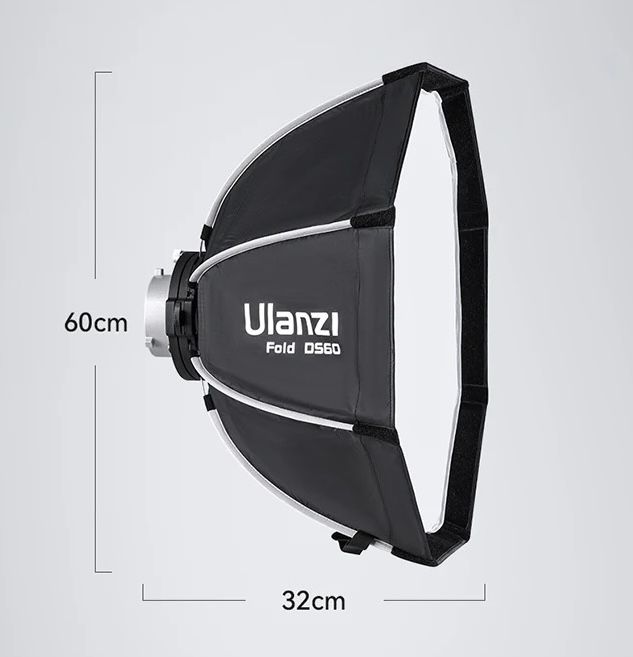 Ulanzi Fold DS 60 см/80 см софтбокс швидкоскладний, Bowens,з сотими